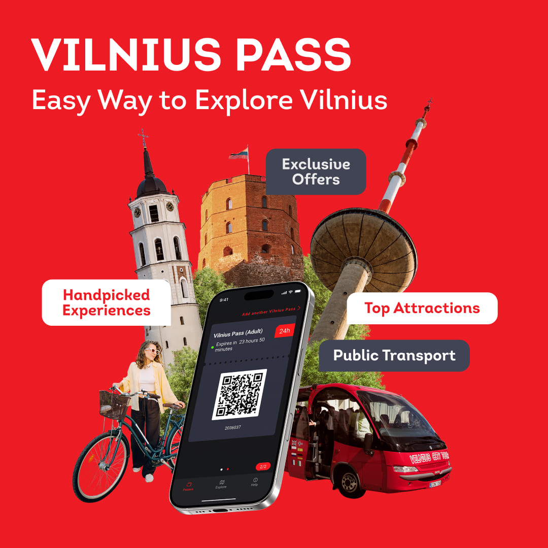 Vilnius Pass 10% off in the purchase of your pass!