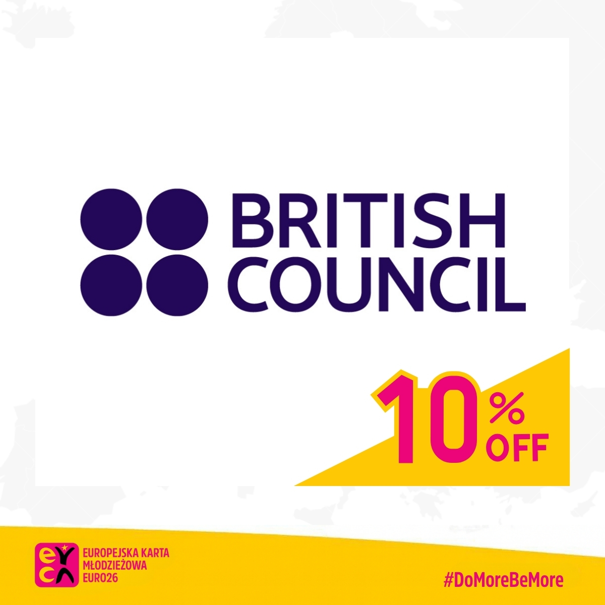 British Council 10% discount