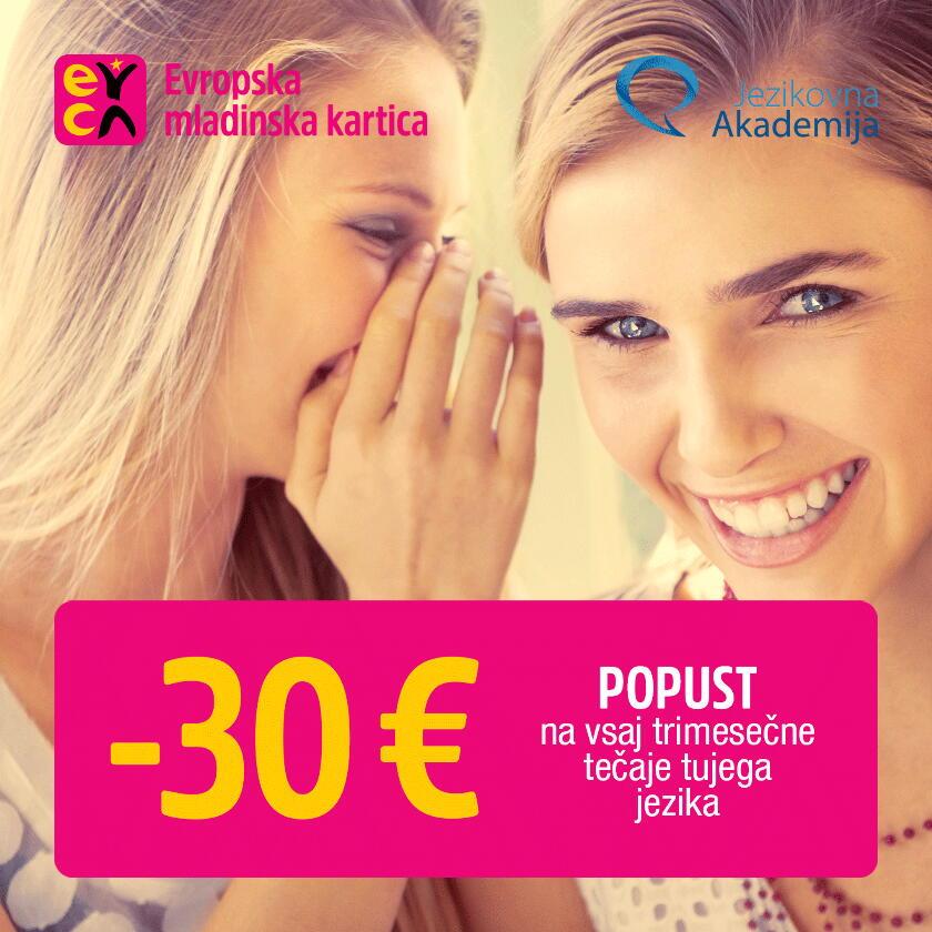 30€ of discount upon first enrolment