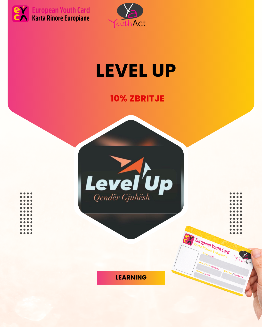 LEVEL UP 10% Discount for all the cardholders