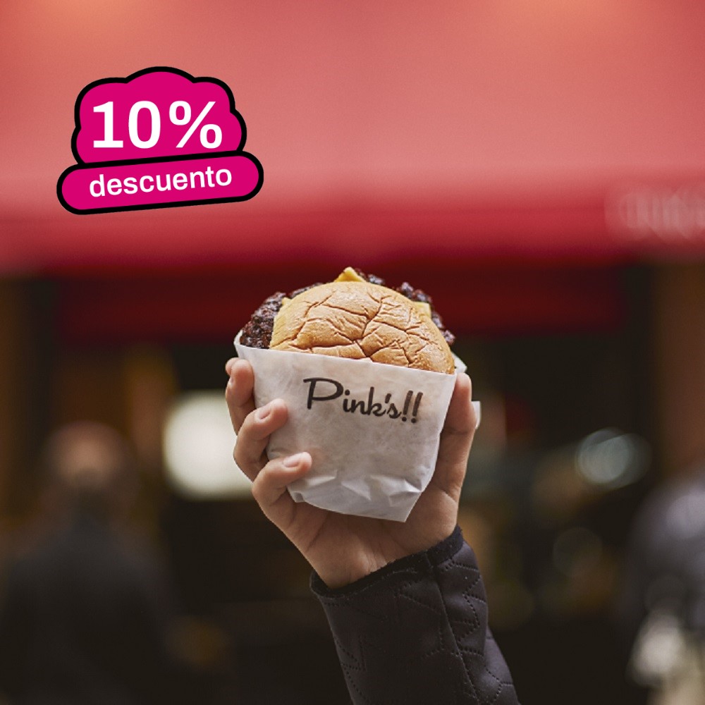 Pink´s Hamburguesas 10% discount