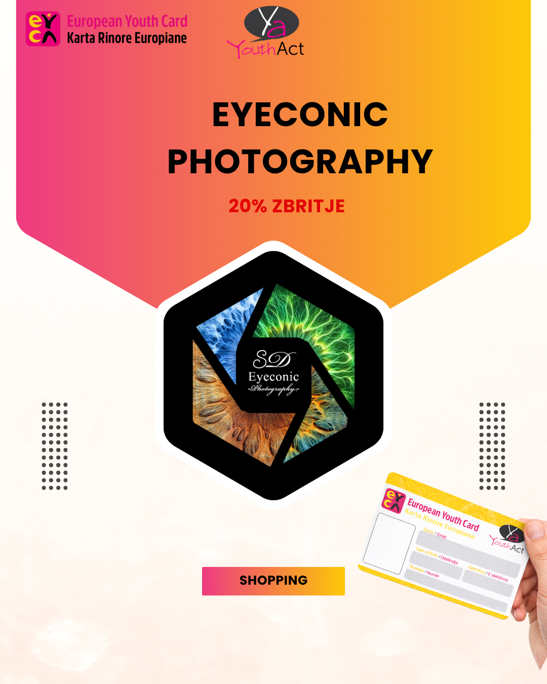 EYE CONIC PHOTOGRAPHY 20% Discount for all the cardholders