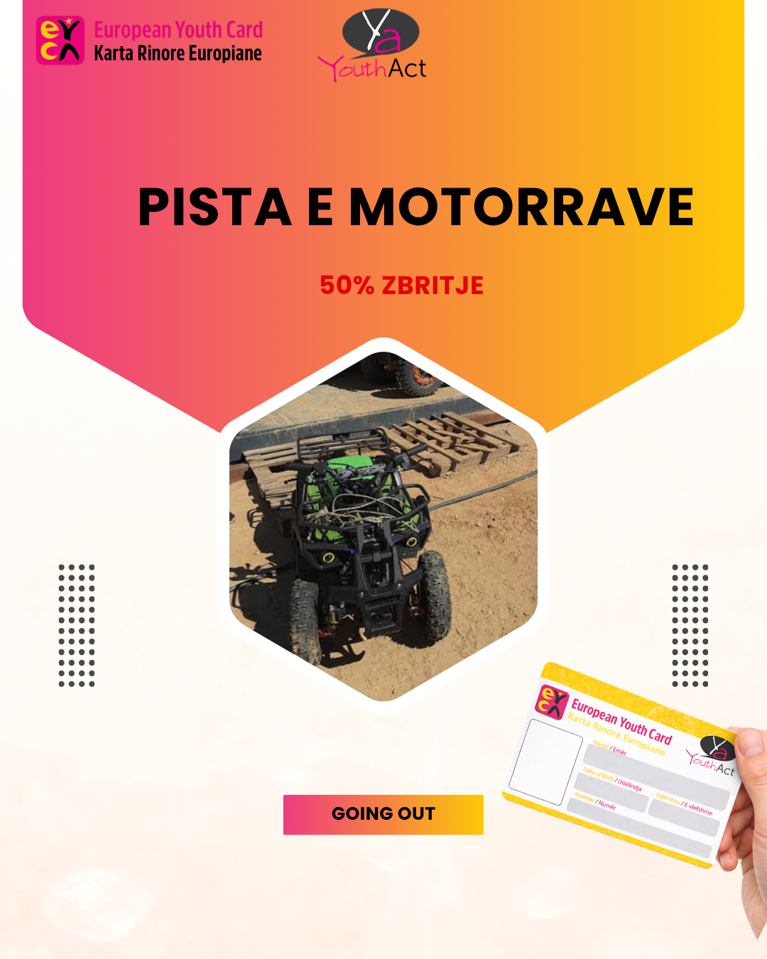 PISTA E MOTORRAVE 50% Discount for all the cardholders
