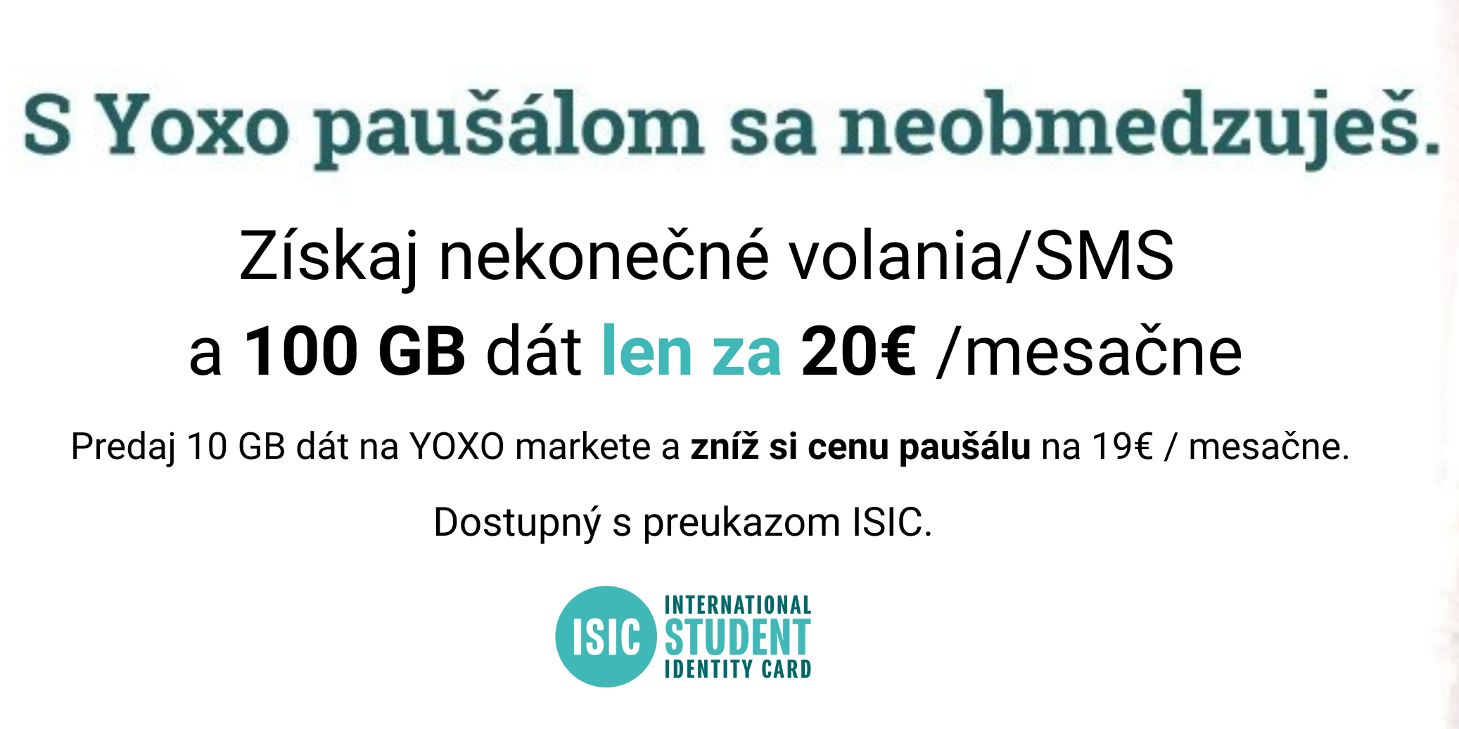 Special Yoxo mobile phone and data package by Orange