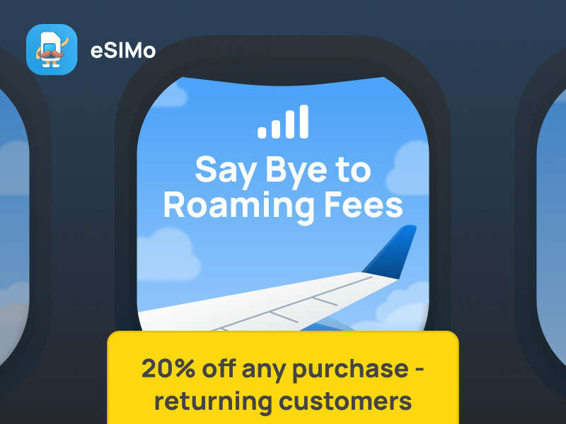 eSIMO 20% off any purchase 