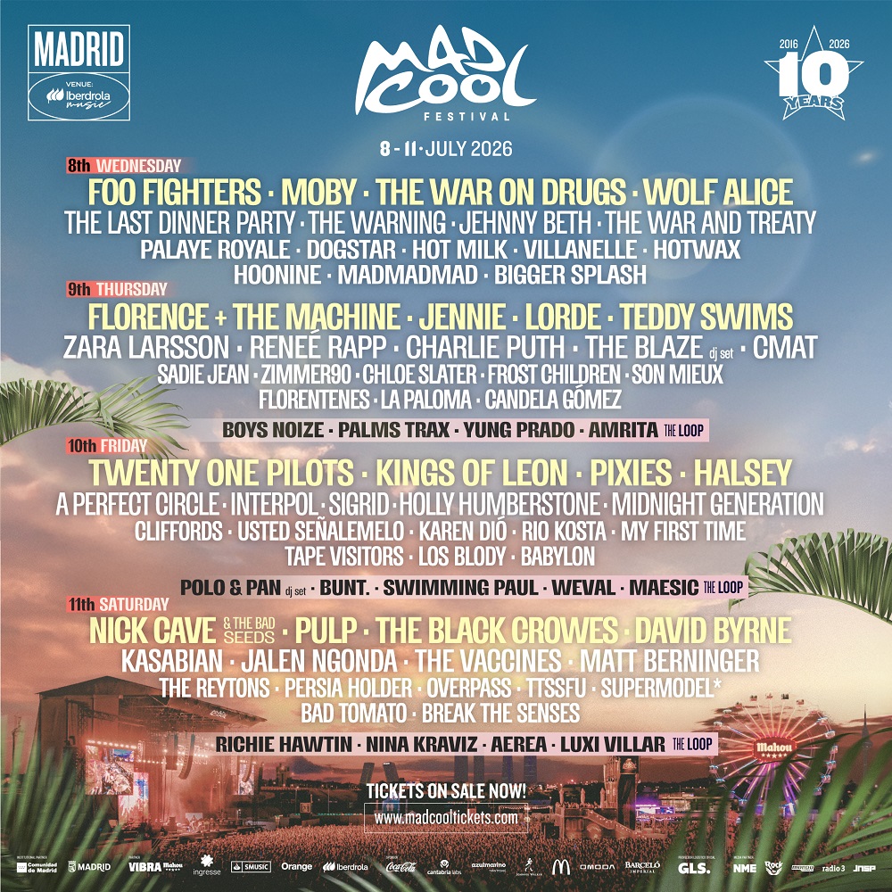 Mad Cool Festival 2026 10% discount