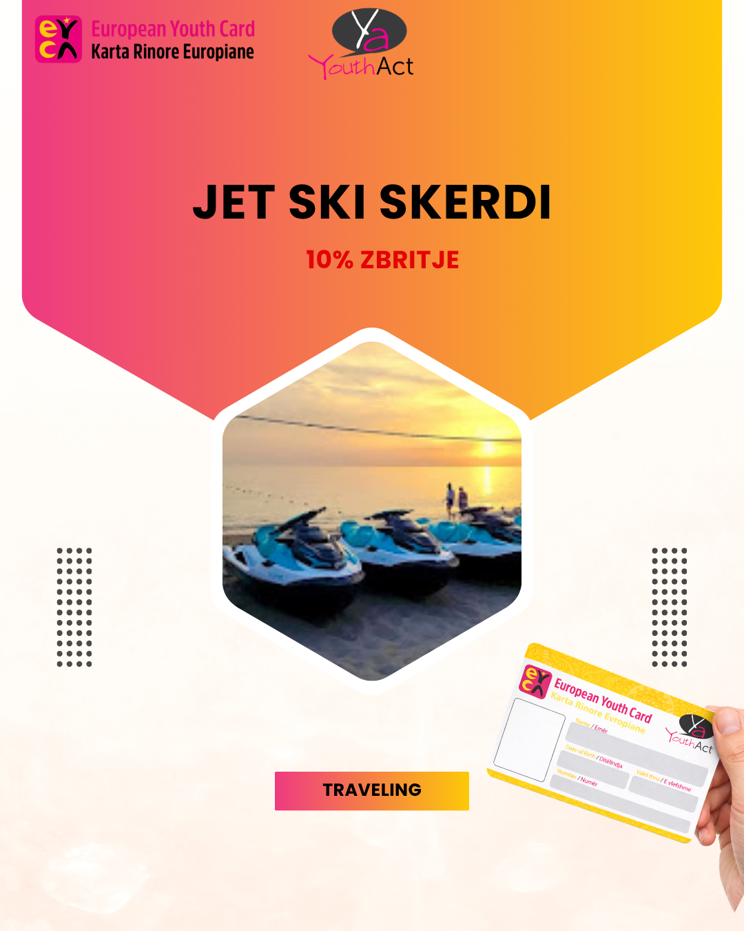 Skerdi Jet Ski 10% Discount for EYCA cardholders
