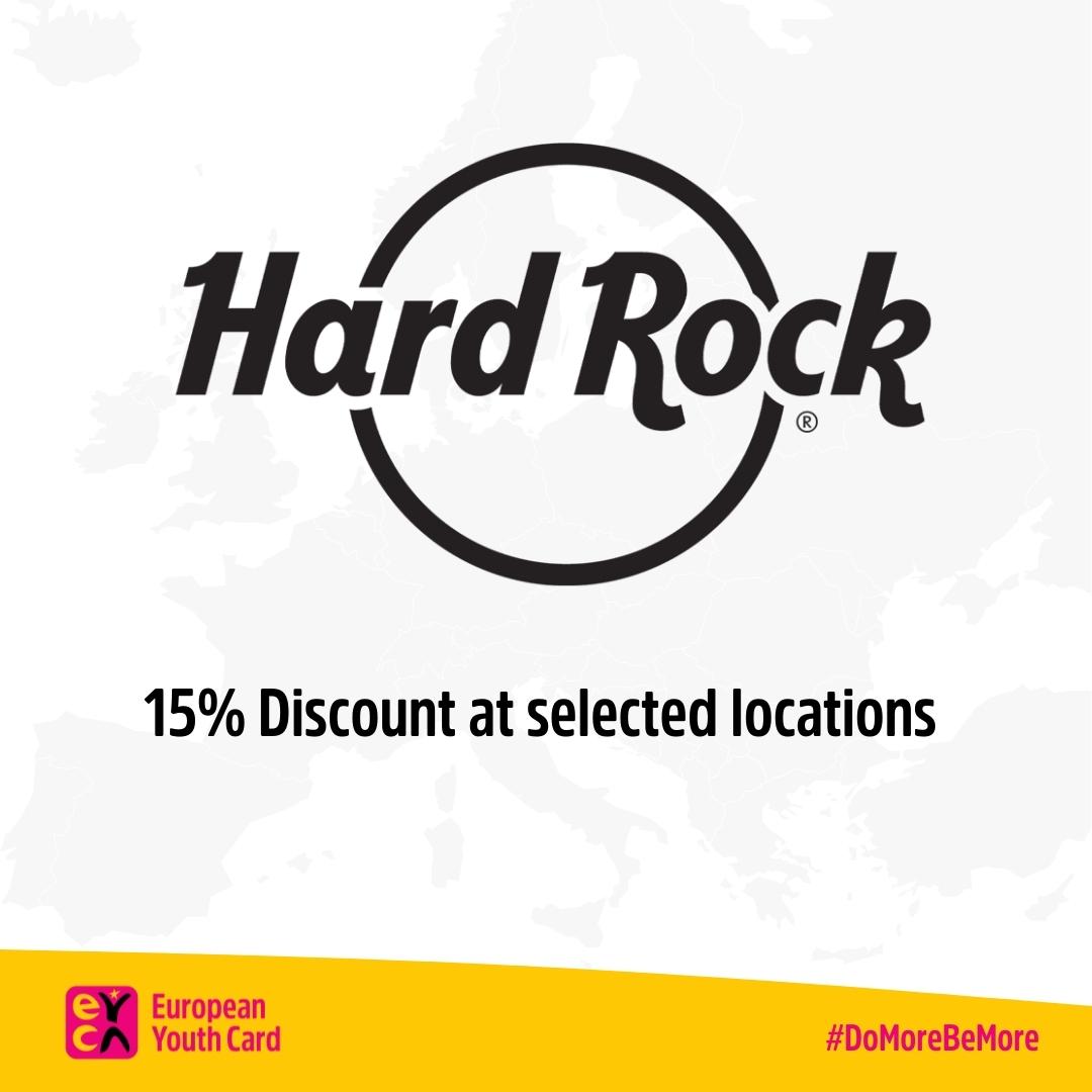 15% off at your favourite Hard Rock Cafe
