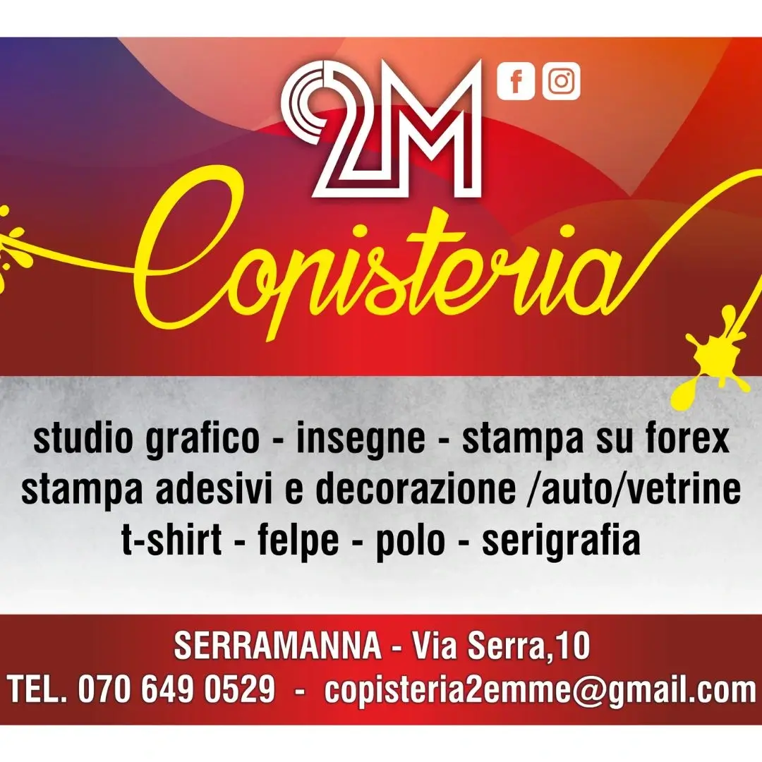 Copisteria 2Emme 10% discount on customisation of sweatshirts, t-shirts and polo shirts