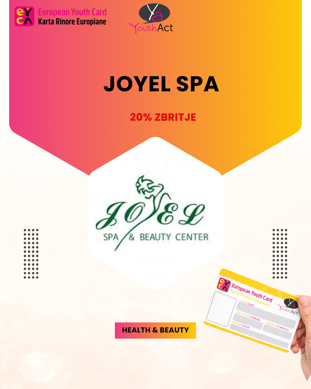 JOYEL SPA 20% Discount for all the cardholders