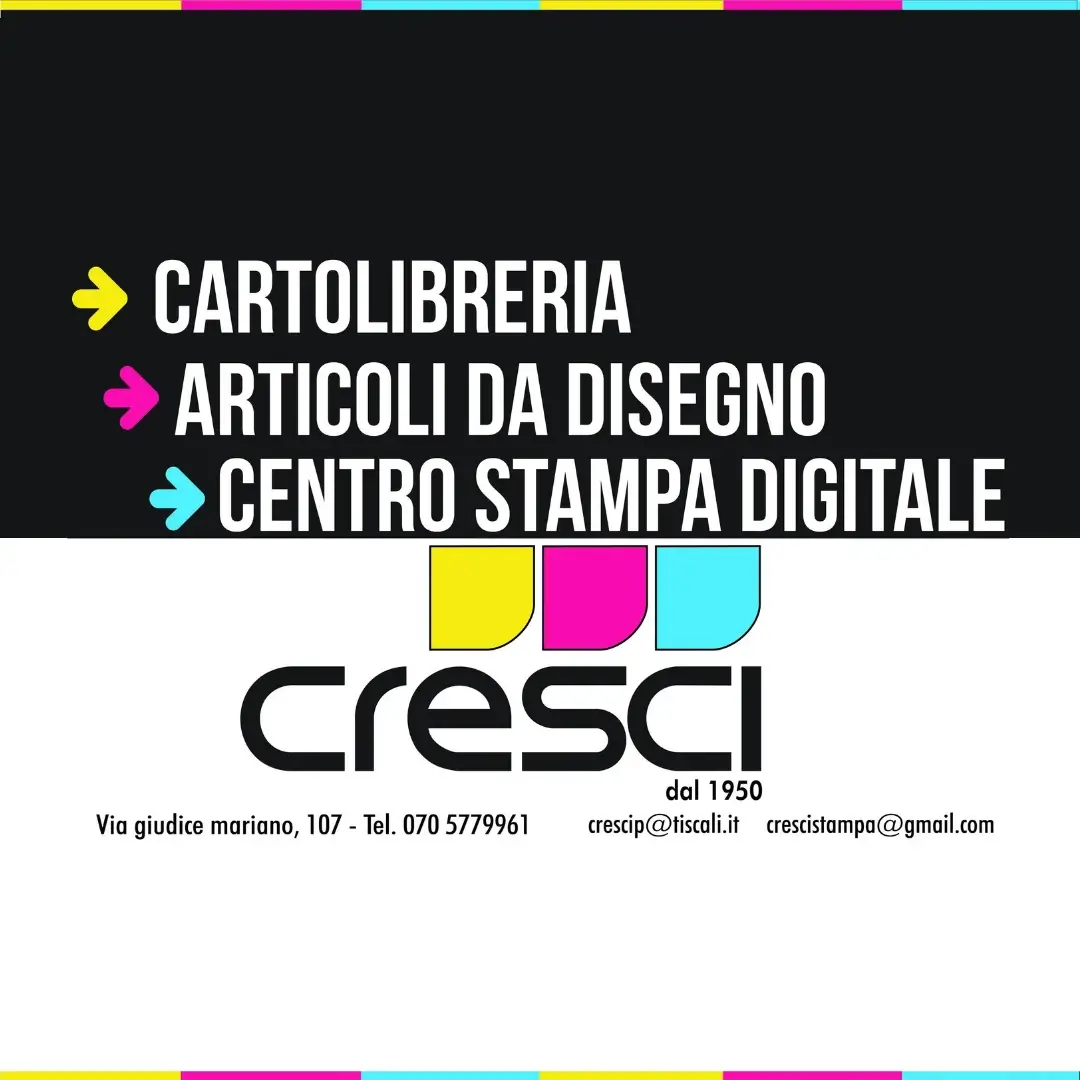 Cresci di Piergiorgio Cresci dal 1950 10% discount on all stationery, chancellery and technical drawing material