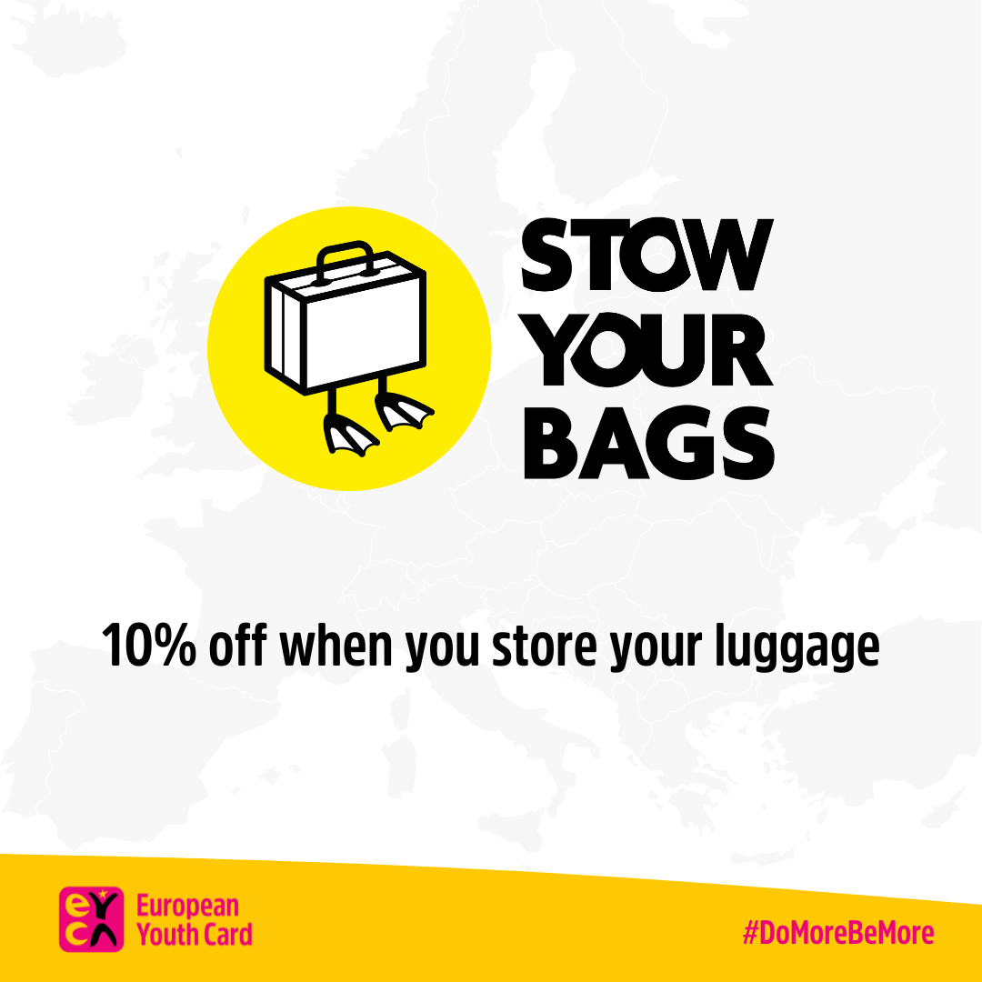 10% off when you store your luggage