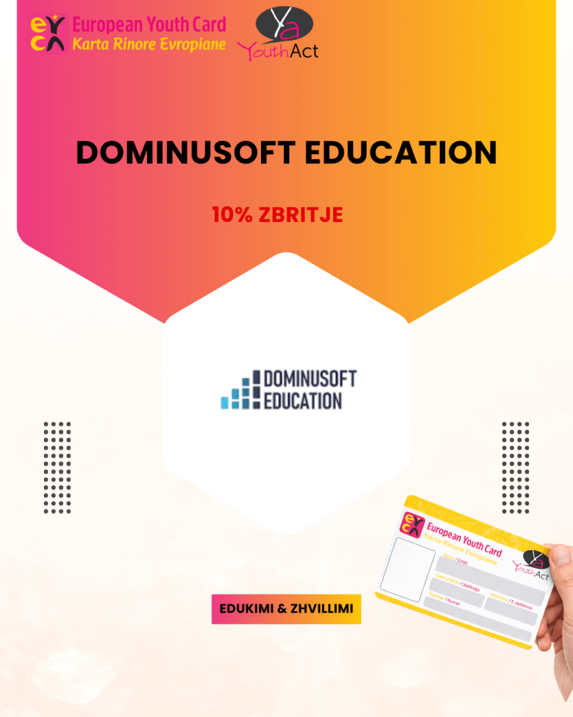 Dominusoft Education 10% Discount for EYCA cardholders