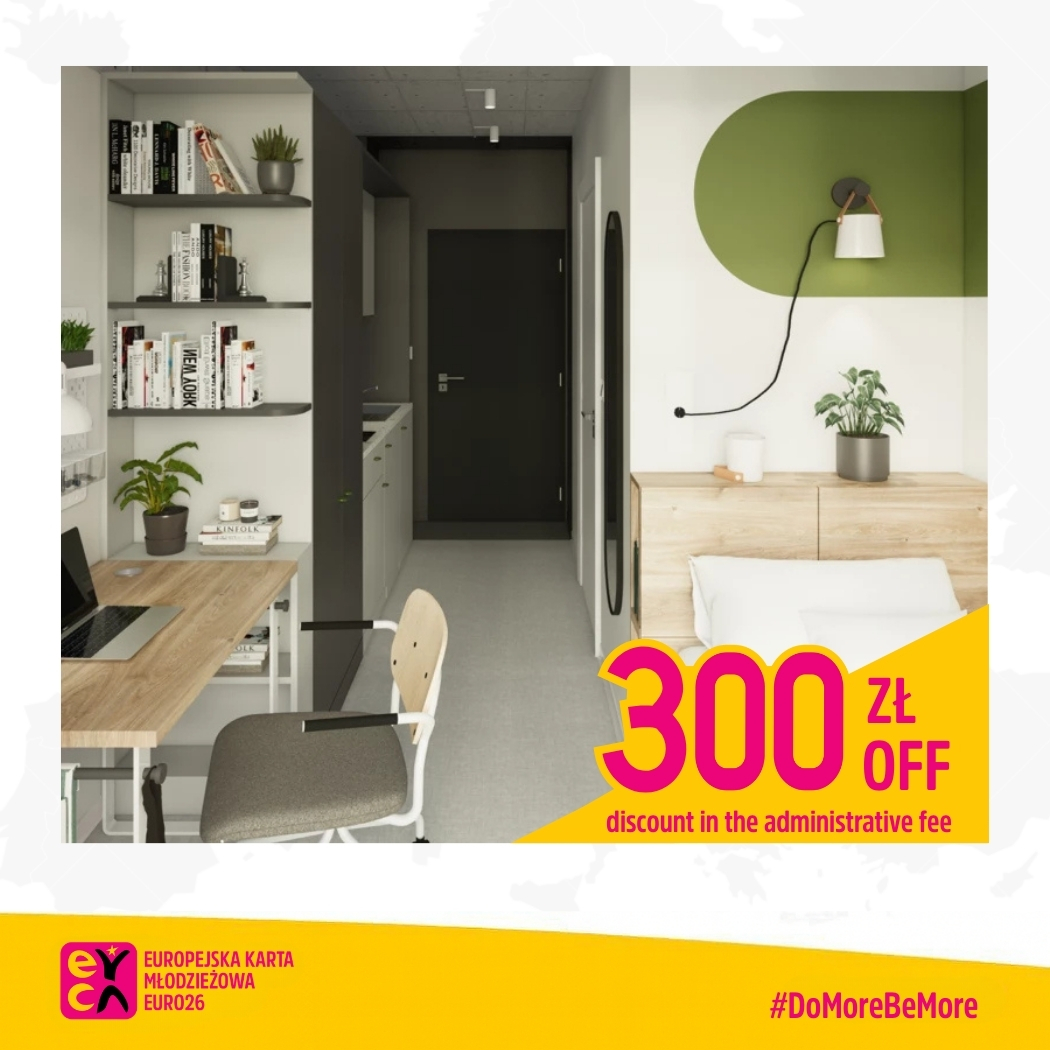 STUDENTSPACE 300 PLN discount on the administrative fee