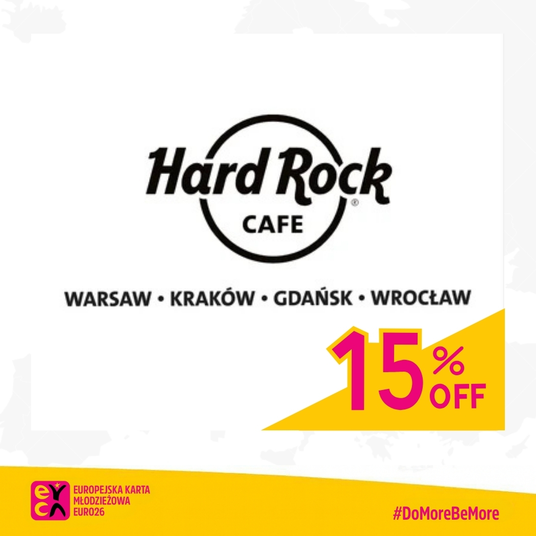 Hard Rock Cafe 15% discount