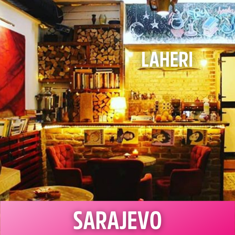 Laheri - book cafe Sarajevo 10% discount on all drinks