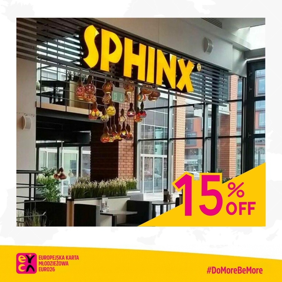 Sphinx restaurants 15% discount