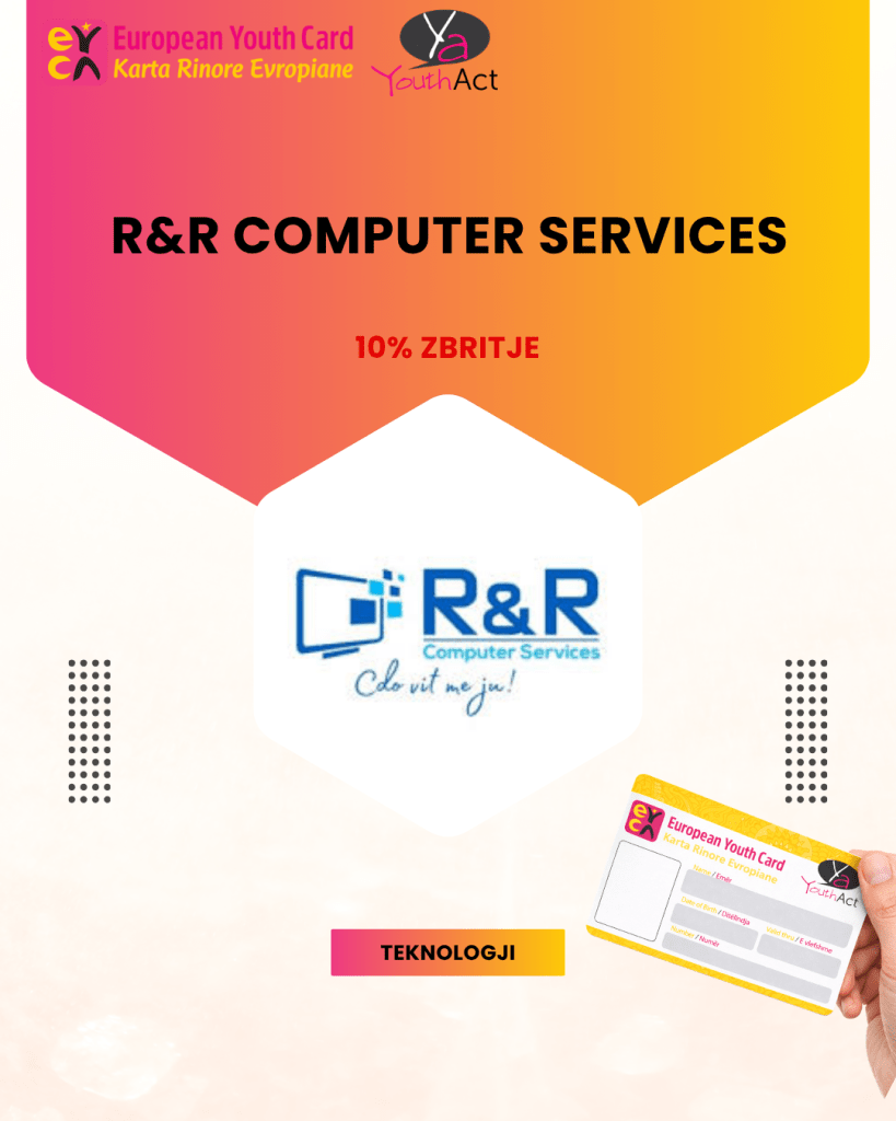 R&R Computer Services 10% discount on current offers for EYCA cardholders